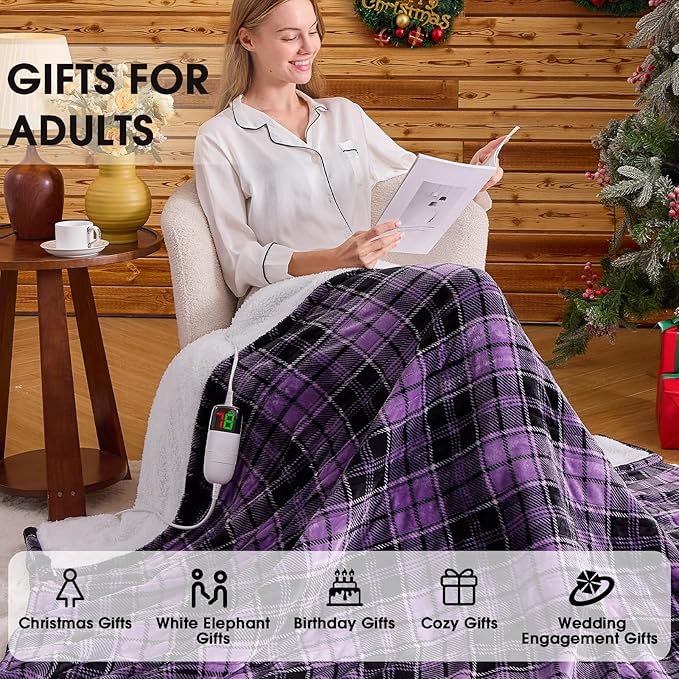 OCTROT Heated Blanket Electric, Twin Size 62X84, Heating Blanket - Image 6