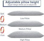 DWCN Cooling Body Pillow for Adults, 20x54 Inch Light Grey - Image 4