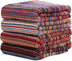 BolBom*S Bath Towel Set 4 Pack, 30 x 60 Inches Large 100% Cotton Stripe Bath - Image 6