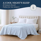 Lane Linen 100% Organic Cotton Queen Size Flat Sheet Only - Image 3