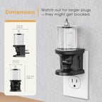 Briignite Flameless Candle Night Light, Bubble Night Lights Plug into Wall - Image 6