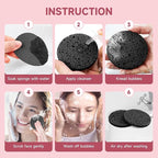 100 Count Compressed Facial Sponges 100% Natural Cellulose Eco-Friendly Makeup - Image 3
