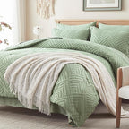 Zzlpp Queen Comforter Set 7 pieces, Sage Green Tufted Bed in a Bag - Image 2