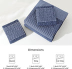 Litanika Quilt Queen Size Sapphire Blue, Stripe Patchwork Summer Bedspread - Image 7