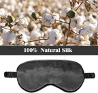 Silk Satin Sleeping Mask Eye Mask Set Include 2 Blindfold Eyeshade Elastic - Image 4