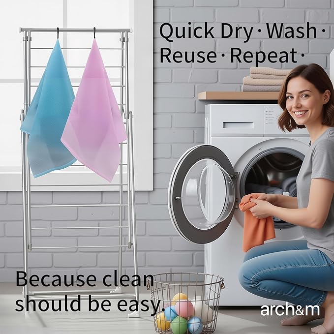ARCH&M 3 Pack Exfoliating Towel - Image 4