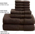 Madison Park 800GSM Bathroom Towel Set of 8 100% Cotton Bath Towel Set - Image 4