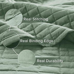 Comfort Spaces Kienna Quilt Set- Double Sided Stitching Design Summer Blanket - Image 4