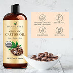 Handcraft Blends Castor Oil Pack Wrap | Organic Castor Oil 16 oz | Reusable - Image 5
