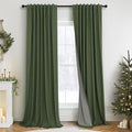 Christmas Green Blackout Curtains by Pitalk