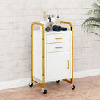 4ever2buy White and Gold Salon Trolley Cart - Image 7