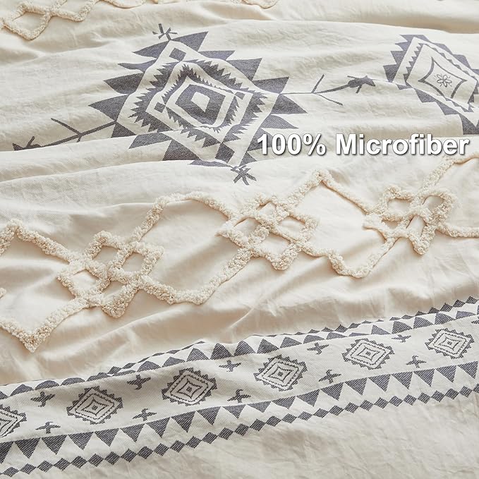 Oli Anderson Boho Duvet Cover Set King Size, Durable and Super Soft Duvet Covers - Image 3