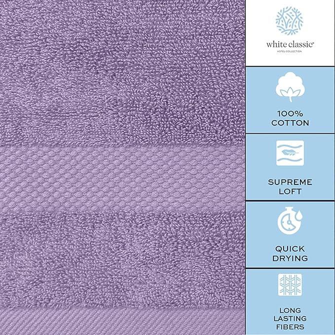 White Classic Luxury Soft Bath Sheet Towels - Image 6