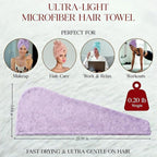 3 Pack Microfiber Hair Towel Wrap - Image 2