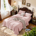LBRO2M 100% Cotton Sheets Set Deep Pocket 19", 1000 Thread Count Full Size 4 by LBRO2MBedding
