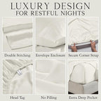 Karissa Mae Cooling Bamboo Viscose Queen Size Pillowcase Set | 100% FSC - Image 3
