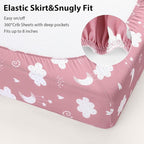 Baby Crib Sheets Girl, 3 Pack Toddler Bed Sheets Fit - Image 5