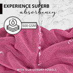 KAHAF COLLECTION 100% Cotton Bath Towels, 24x48 Pack of 6 Towels, Quick Dry - Image 2