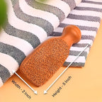 QUBA LINEN Pumice Stone for Feet – 2-Sided Terra Cotta Foot Scrubber, Natural - Image 2
