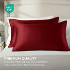 Pure Bedding Satin Pillowcase 2 Pack - Image 2