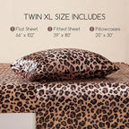MR&HM Satin Bed Sheets, Twin XL Size Sheets Set - Image 7