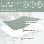 SahSahCasa Quilt Set Queen Size, 100% Cotton Quilt Bedding Set Bedspread - Image 5