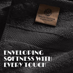 White Classic Black Washcloths Set - Image 3