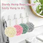 Rnoafmu Shower Loofah Bath Sponge, 60G Loofah Exfoliating Body Scrubber - Image 3