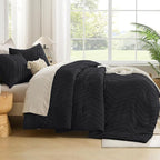 Andency Black Comforter Full Size, Boho Soft Fluffy Warm Lightweight Bedding - Image 7