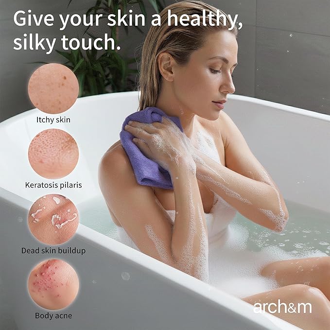 ARCH&M 3 Pack Exfoliating Towel - Image 3