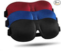 LKY DIGITAL Sleep Mask for Side Sleeper 3 Pack, Night Blindfold for Men Women by LKYDIGITAL