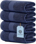 White Classic Luxury Bath Towels Large - Image 2