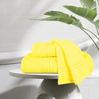 BOUTIQUO Ultra Soft 3 Pack Cotton Towel Set, Contains a Bath Towels 28x55 inch - Image 3