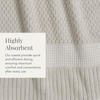 NY Loft 100% Cotton Hand Towel 6 Pack | Super Soft & Absorbent Quick-Dry Hand - Image 7
