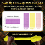 UJFQBH 3 Pieces African Bath Sponge African Net Long Net Bath Sponge - Image 3
