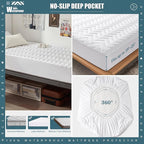Twin XL Size Waterproof Mattress Protector Quilted, Breathable Ultra-Soft - Image 2