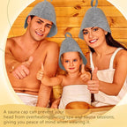 JaGely Sauna Hat for Men Women Sauna Hat Vaporarium Cap Russian Banya Cap for - Image 4