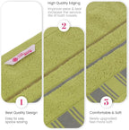 CASA COPENHAGEN X Line 6Pcs 100% Egyptian Cotton Large Designer Towels Gift - Image 6