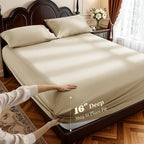 LBRO2M 1000 Thread Count 100% Egyptian Cotton Sheets Set Clifornia King - Image 4