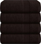 Belizzi Home 4 Pack Bath Towel Set 27x54, 100% Ring Spun Cotton, Ultra Soft by Unknown