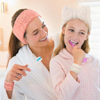 DiyJibb 9 Pcs Spa Headband for Washing Face, Skincare Headband and Wristband Set - Image 6