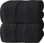 White Classic Luxury Soft Black Bath Sheet Towels by WhiteClassic