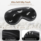 Sleep Mask Silk Eye Mask for Men Sleeping Mask, Adjustable Elastic Strap for - Image 4