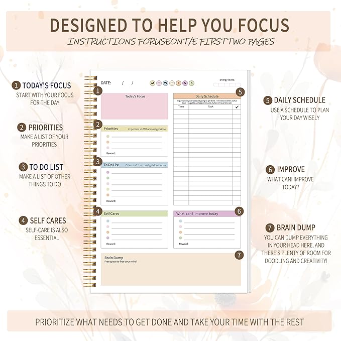 ADHD Daily Planner with Hardcover - Image 4
