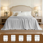 HBHLFZ Twin Flat Sheets Only 2 Pack - Image 3