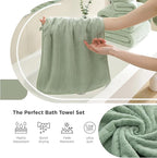 18 Piece Family Bath Towel Set Include 6 Bath Towels, 6 Hand Towels and 6 - Image 6
