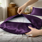 Pure Bedding Satin Pillowcase 2 Pack - Image 7