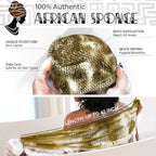 African Net Sponge Black and AntiGolden - Image 2