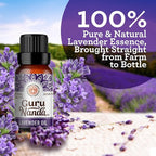 GuruNanda Lavender Essential Oil, 100% Pure, Natural & Undiluted Aromatherapy - Image 2