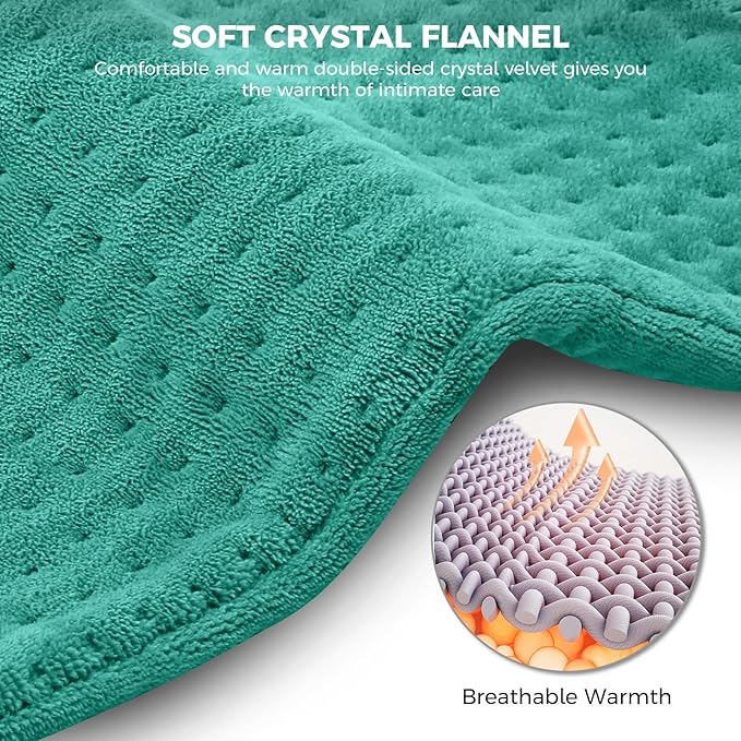 NOWWISH XXXL Heating Pad for Back Pain Relief & Period Cramps, 24x32 Inch Moist - Image 5